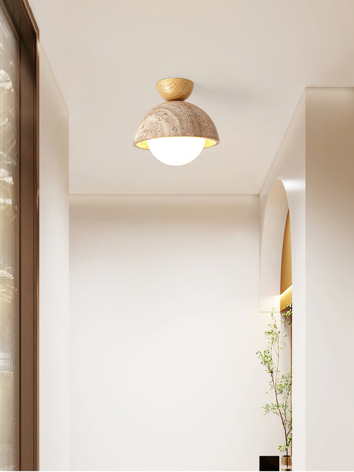 Flore Travertine Bud Taklampa