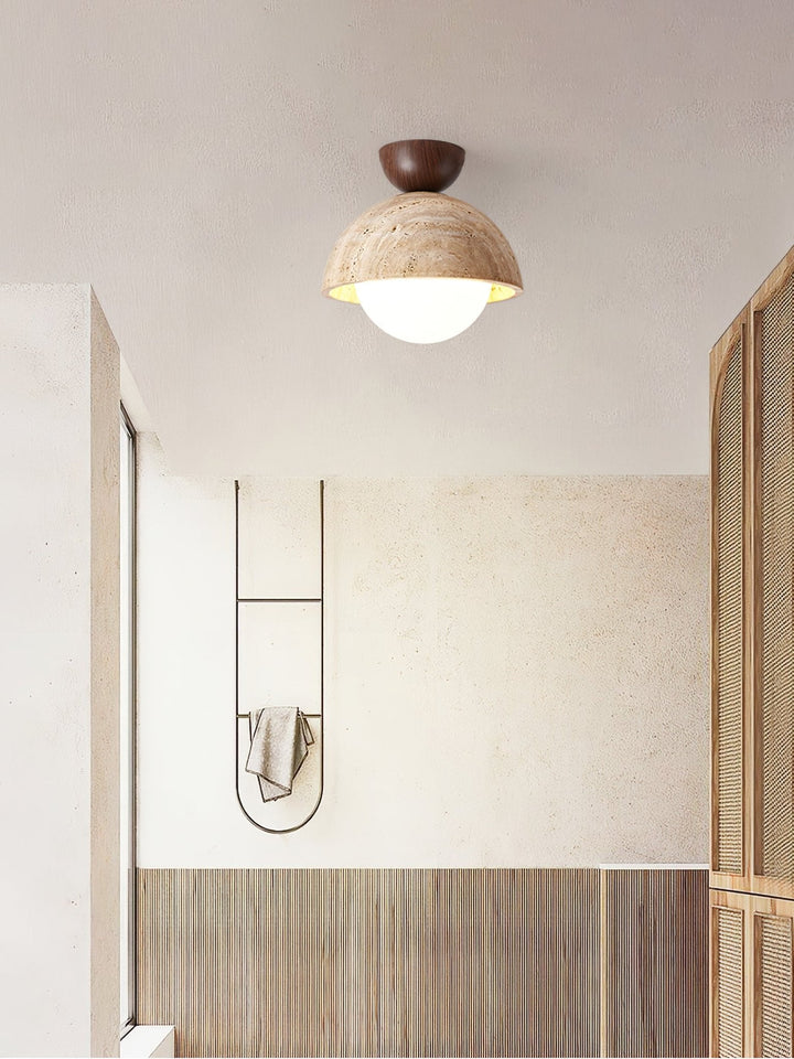 Flore Travertine Bud Taklampa