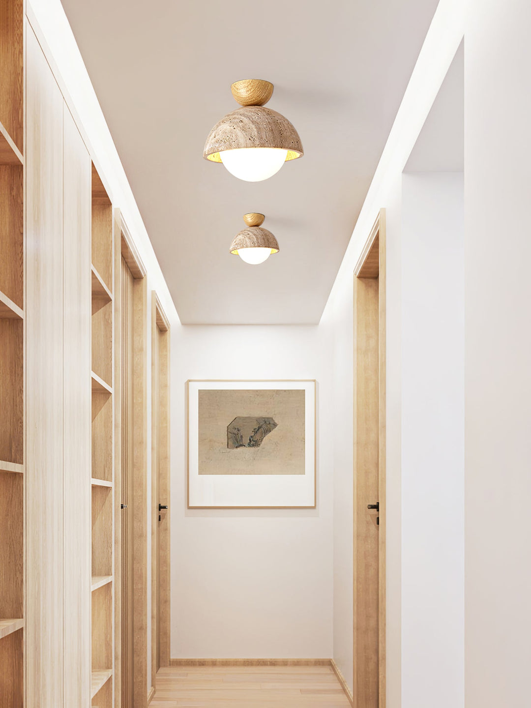 Flore Travertine Bud Taklampa