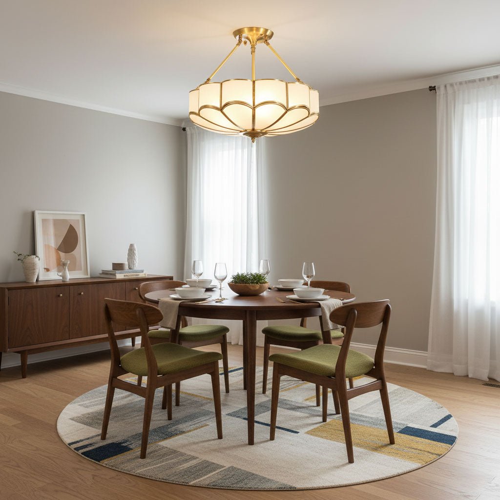 Blomformad Glas Taklampa