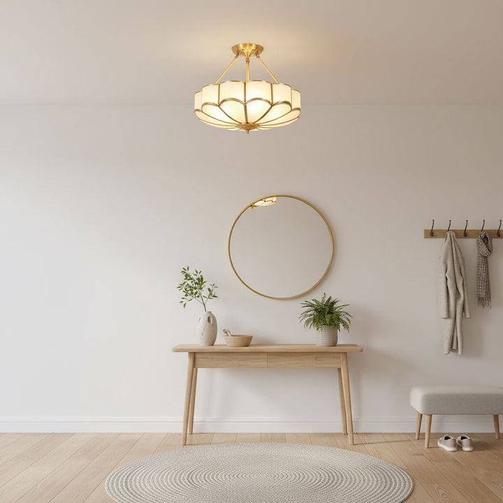 Blomformad Glas Taklampa