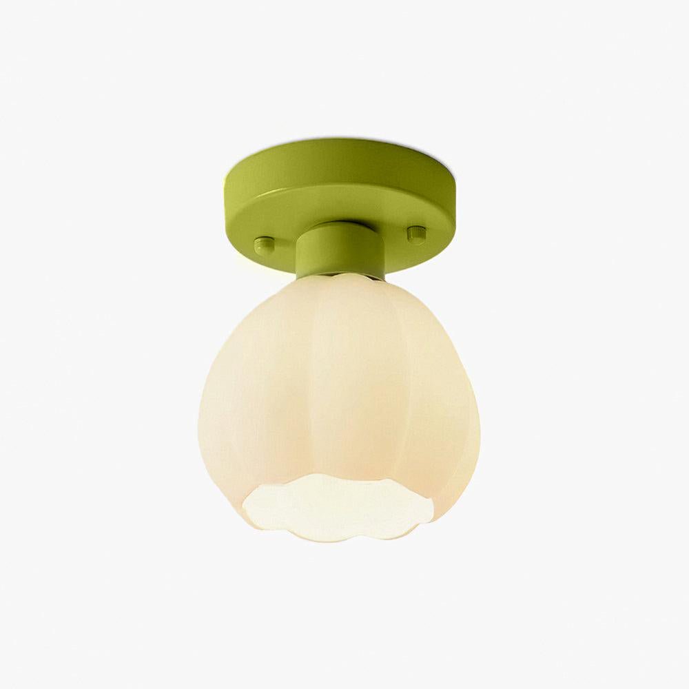 Blomma Skuggad Semi Flushmount Lampa