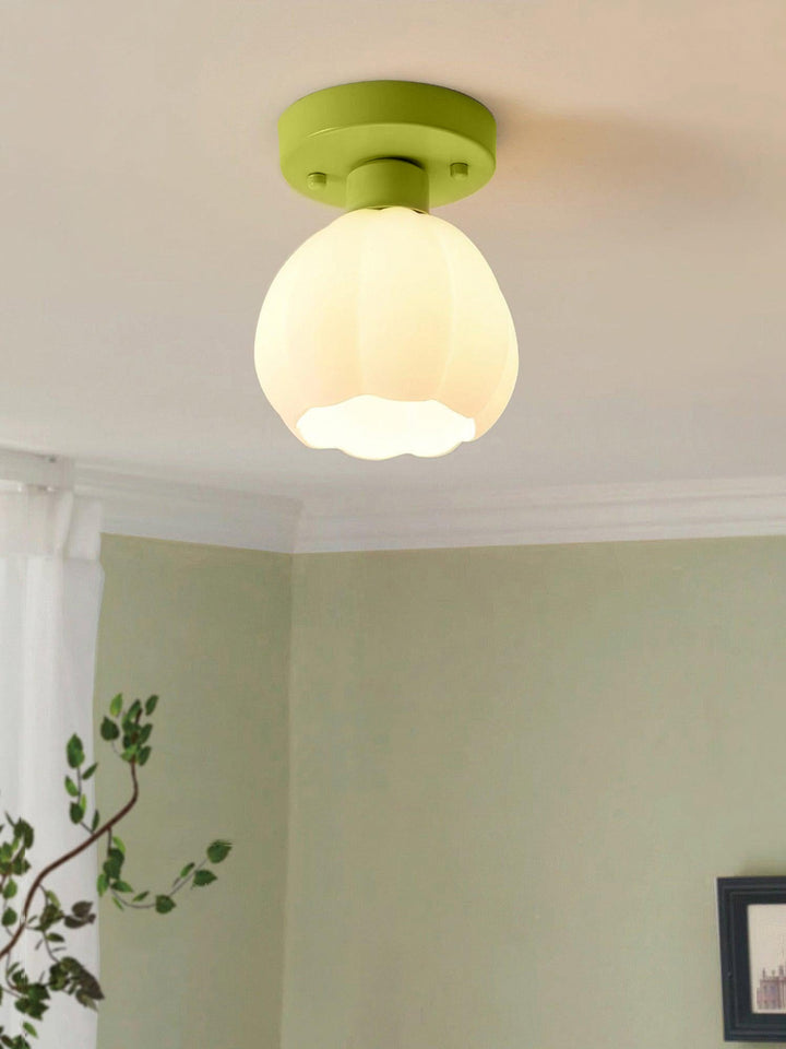 Blomma Skuggad Semi Flushmount Lampa