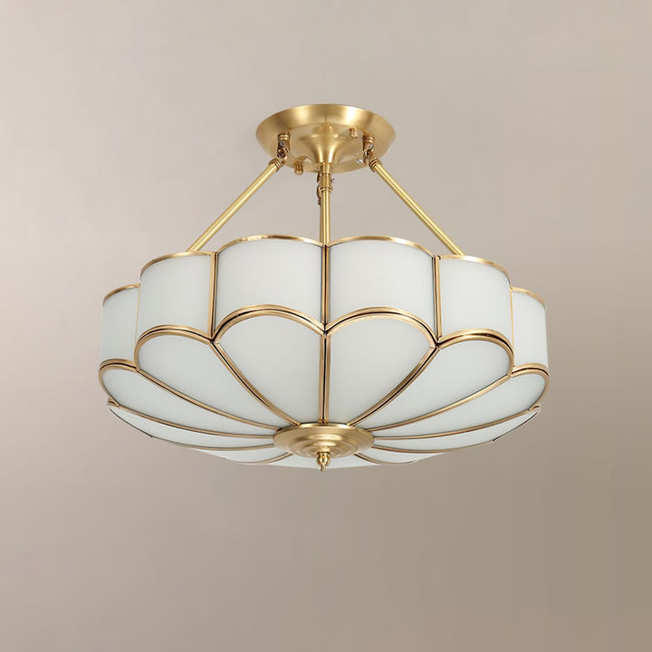 Blomformad Glas Taklampa