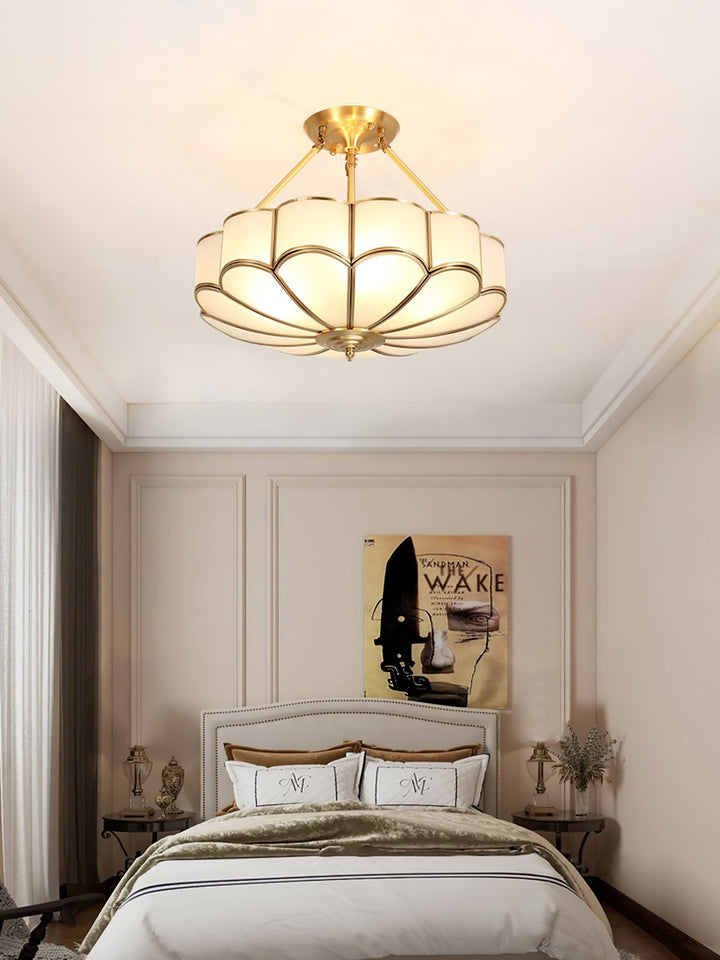 Blomformad Glas Taklampa
