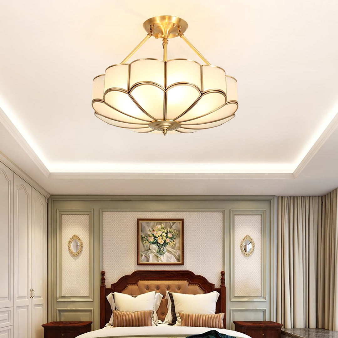 Blomformad Glas Taklampa