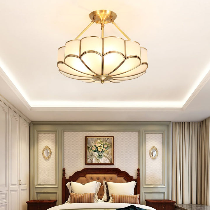 Blomformad Glas Taklampa
