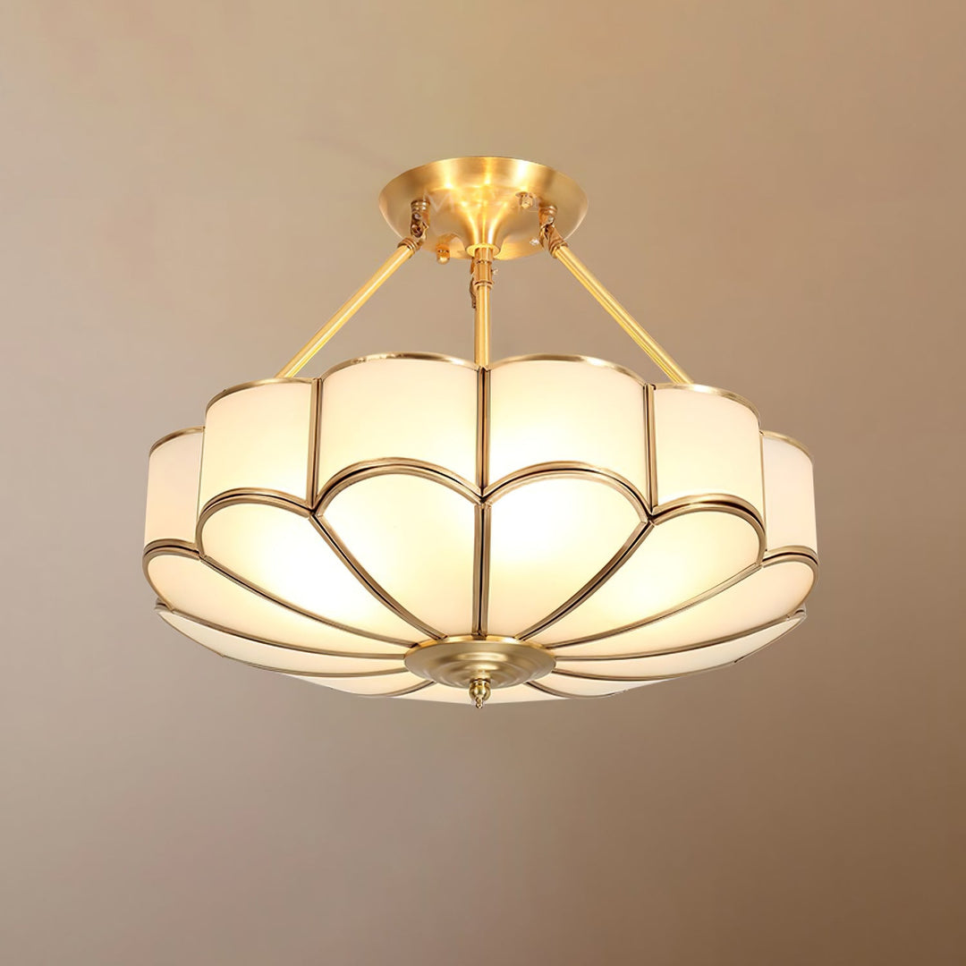 Blomformad Glas Taklampa