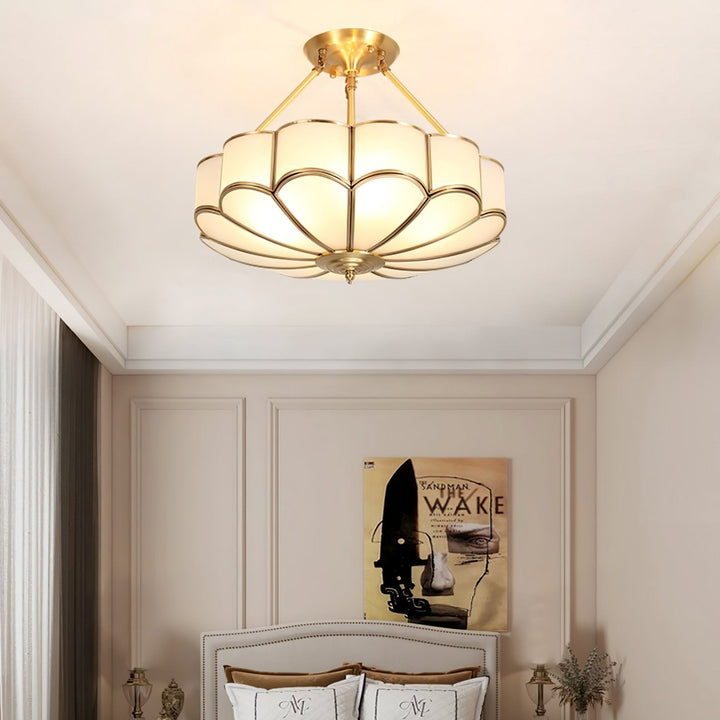 Blomformad Glas Taklampa