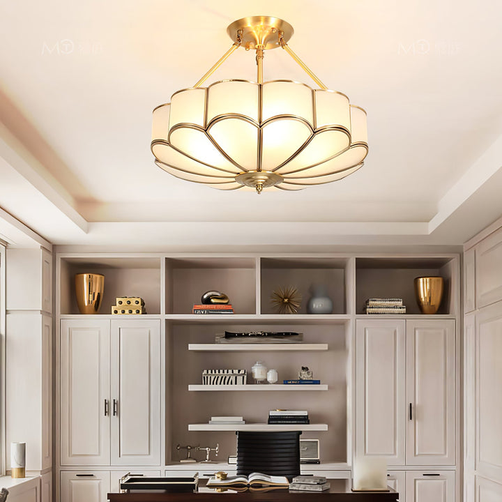 Blomformad Glas Taklampa