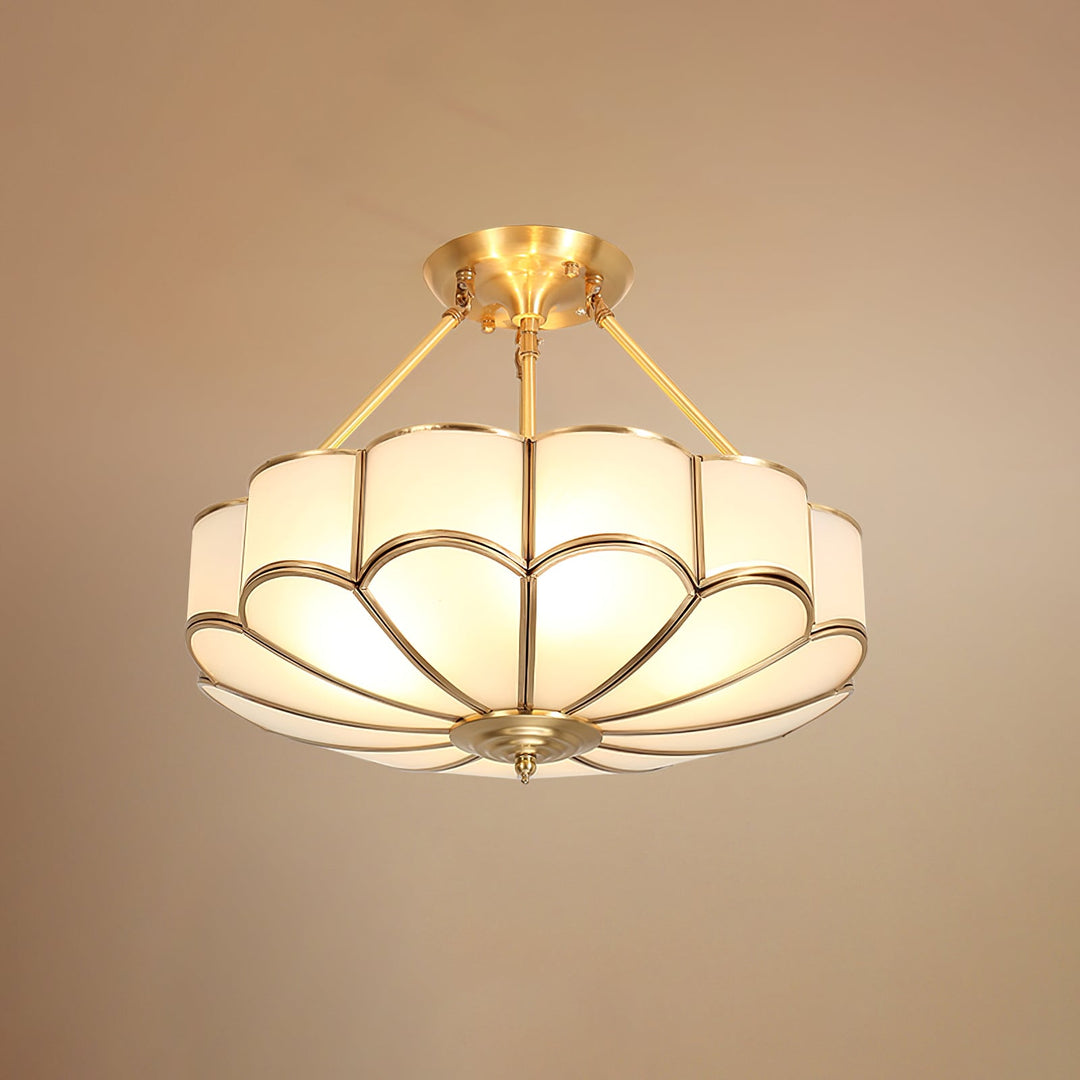 Blomformad Glas Taklampa