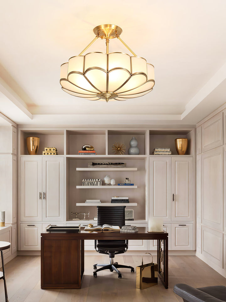 Blomformad Glas Taklampa