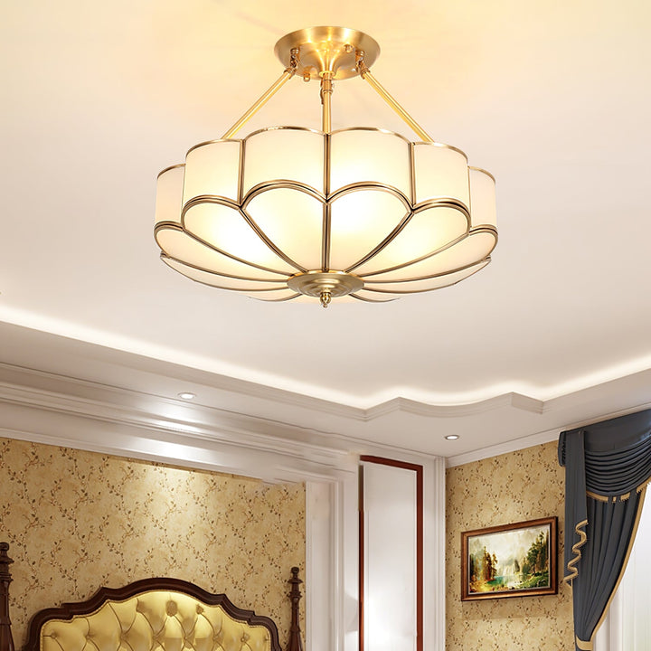 Blomformad Glas Taklampa
