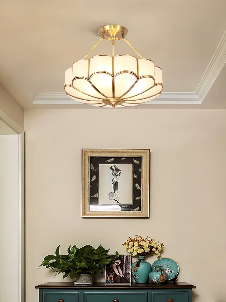 Blomformad Glas Taklampa