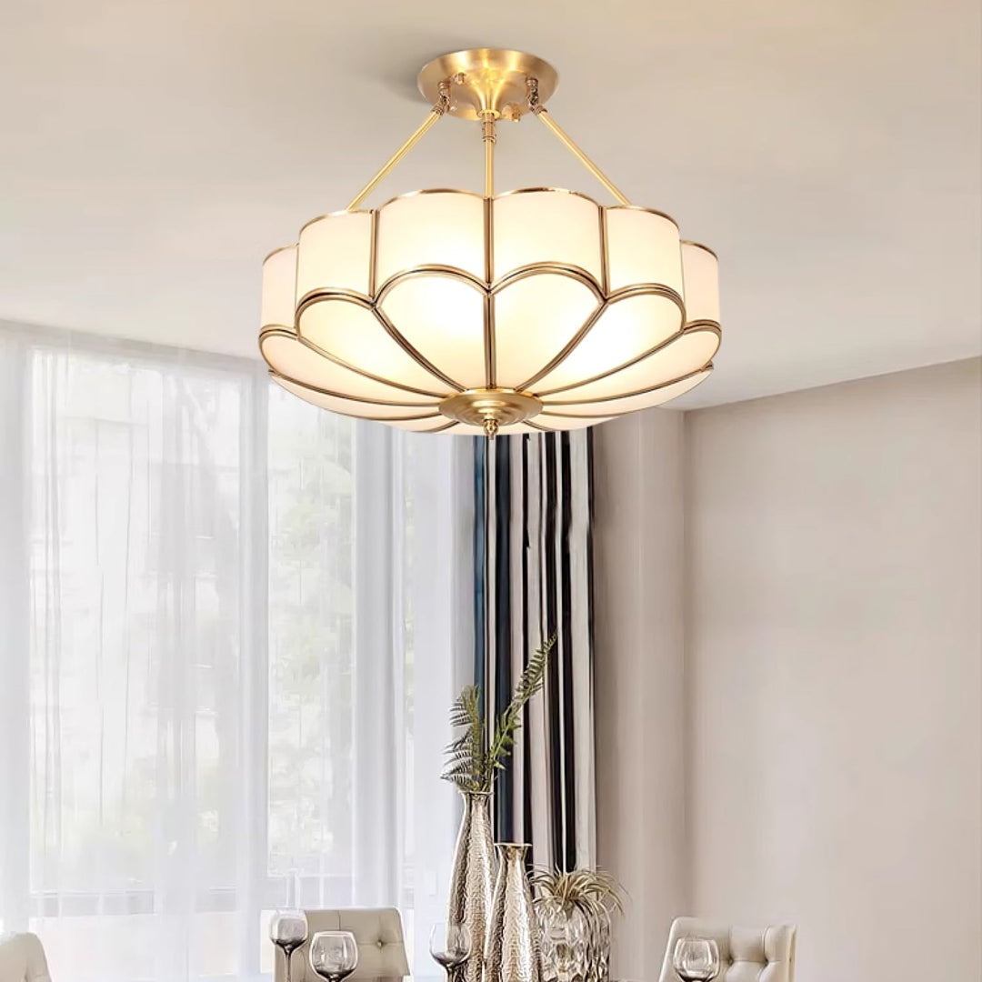 Blomformad Glas Taklampa