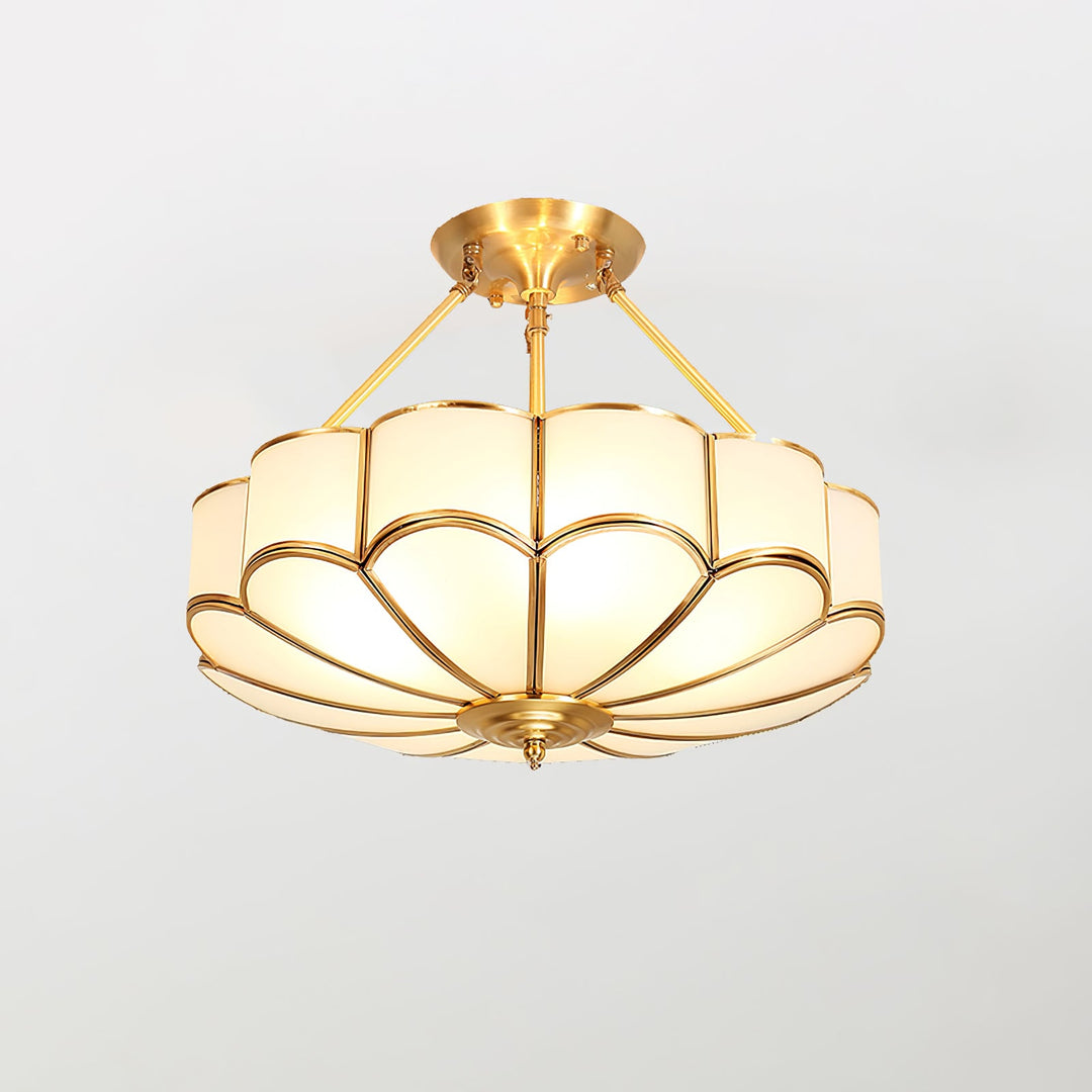 Blomformad Glas Taklampa