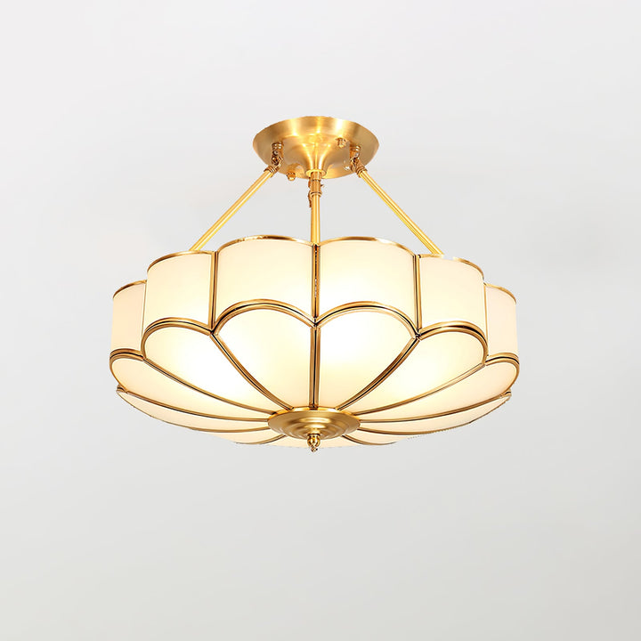 Blomformad Glas Taklampa