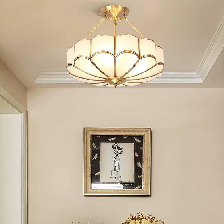 Blomformad Glas Taklampa