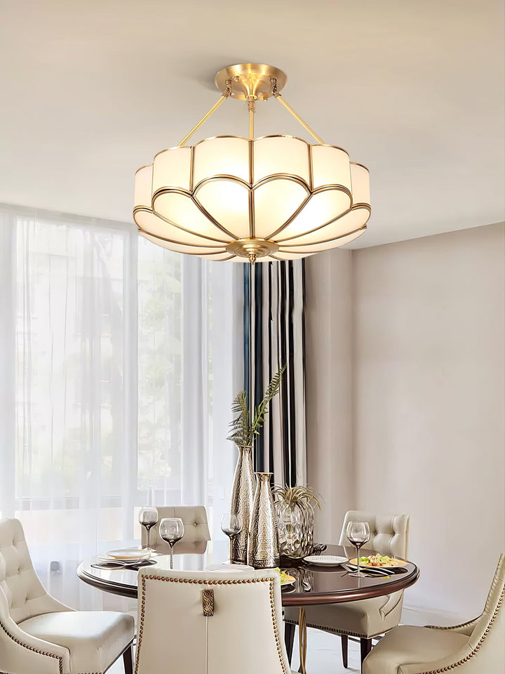 Blomformad Glas Taklampa