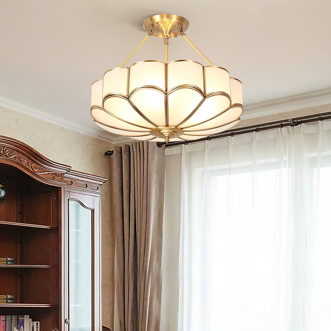 Blomformad Glas Taklampa