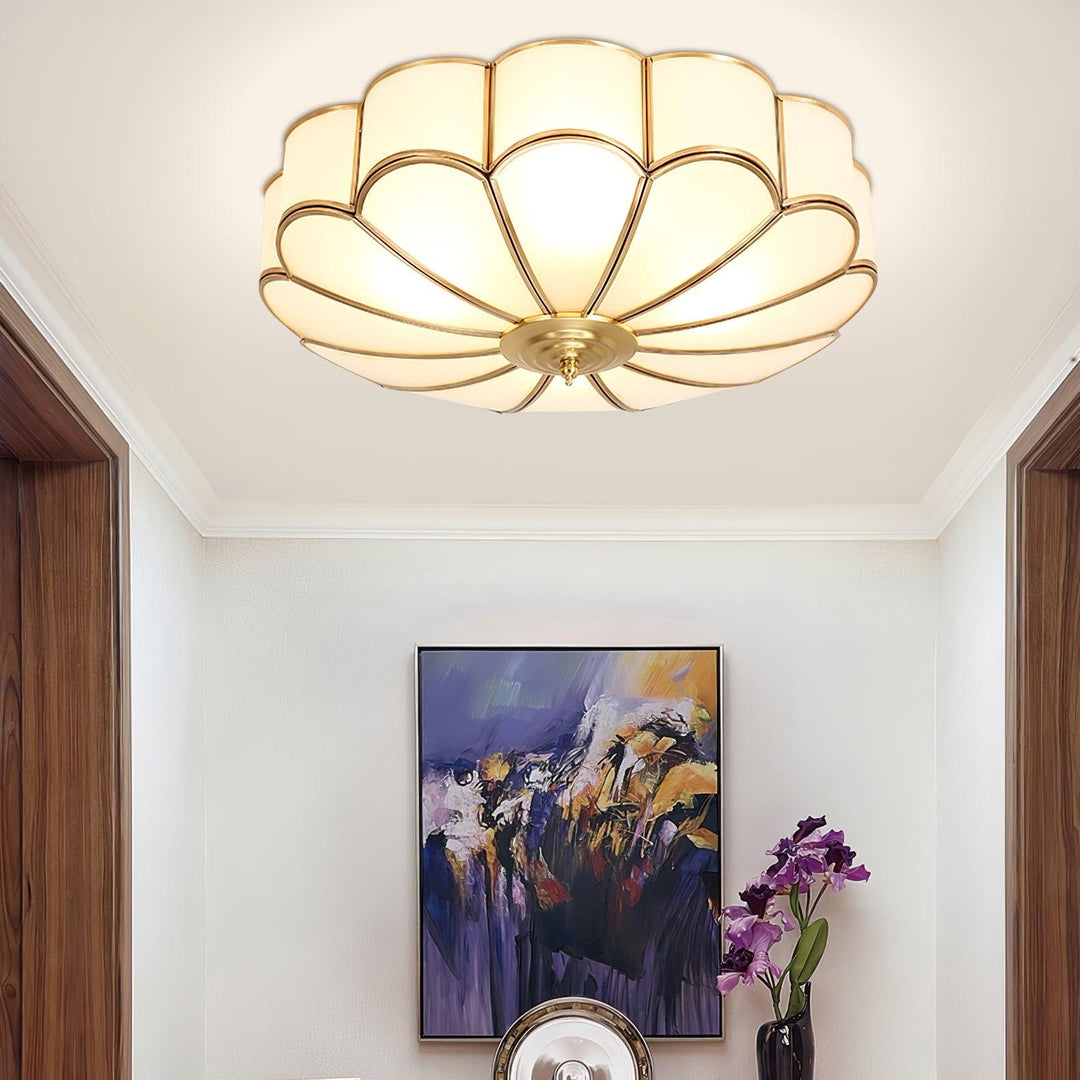 Blomformad Glas Infälld Taklampa