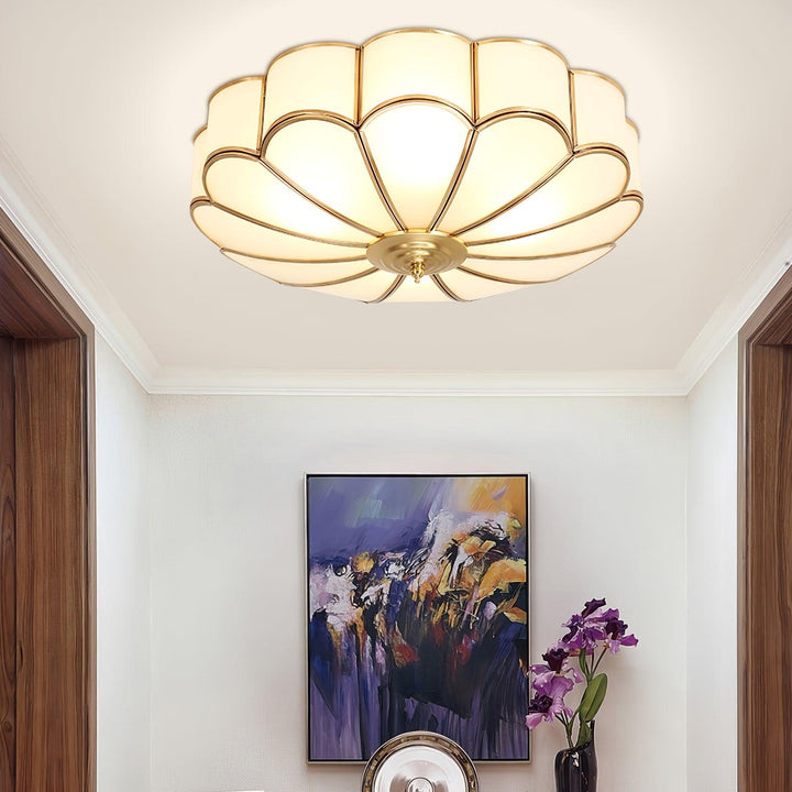 Blomformad Glas Infälld Taklampa