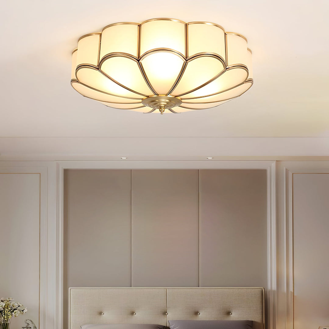 Blomformad Glas Infälld Taklampa