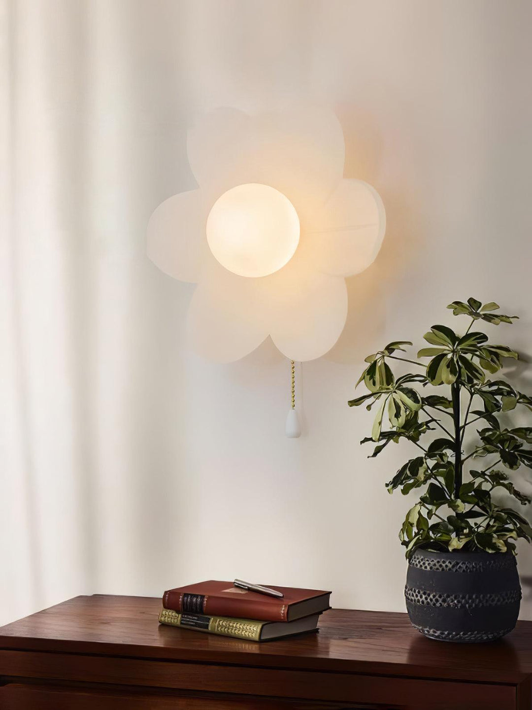 Blommor Vägglampa