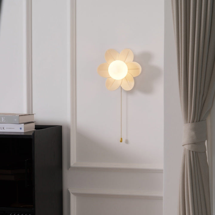 Blommor Vägglampa