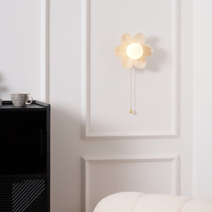 Blommor Vägglampa