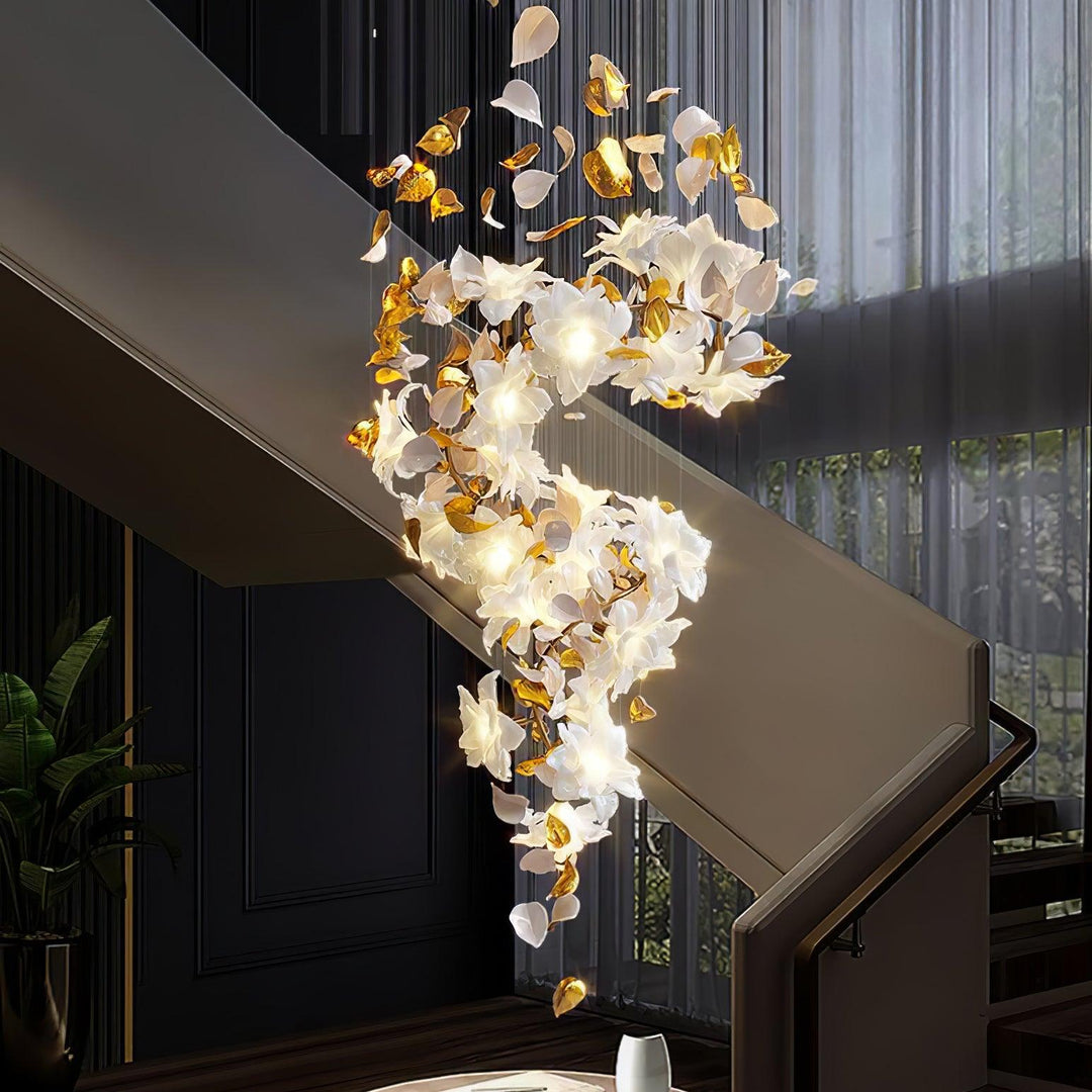 Flygande Blommor Fladdrande Kandelaber