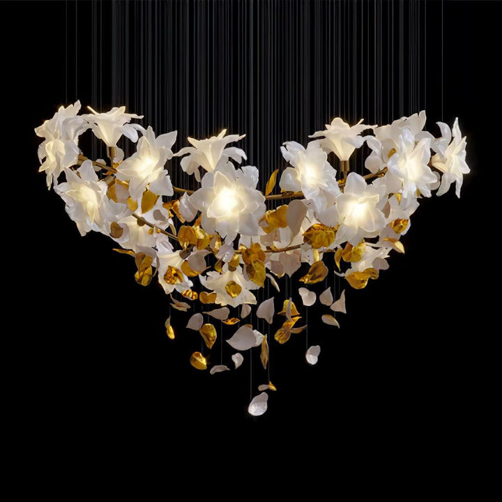 Flygande Blommor Fladdrande Kandelaber