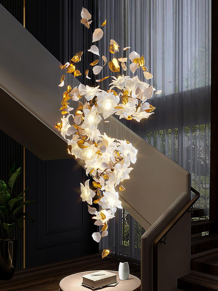 Flygande Blommor Fladdrande Kandelaber