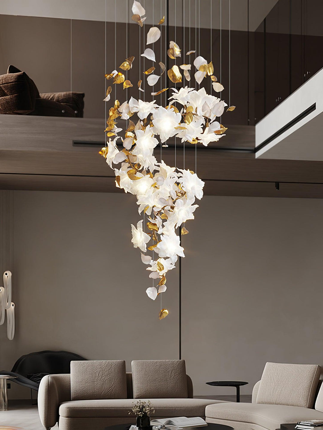 Flygande Blommor Fladdrande Kandelaber