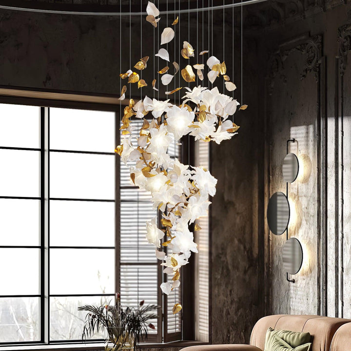 Flygande Blommor Fladdrande Kandelaber