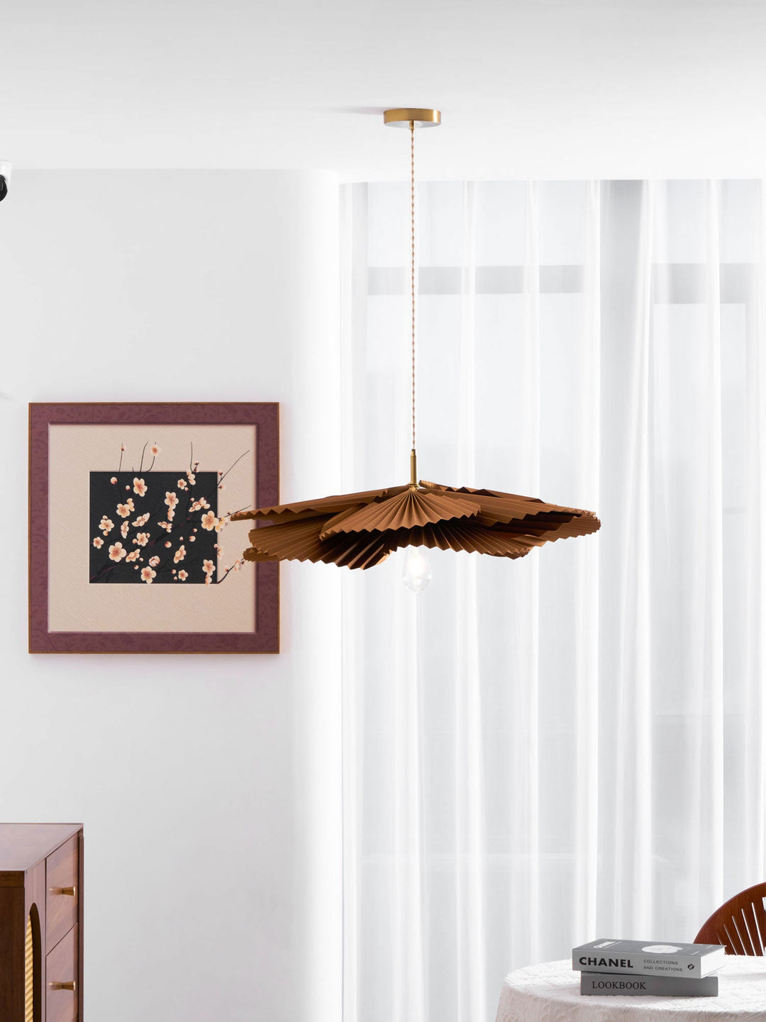 Fällbar Lotus Pendant Lampa