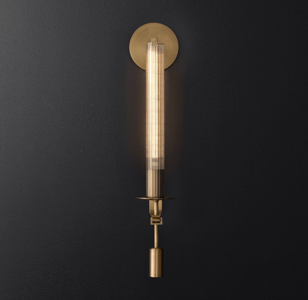 Fransk Klassicism Plug-in Vägglampa