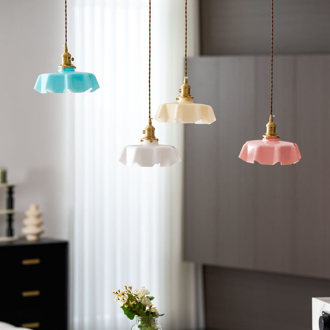 Fransk Blomma Pendellampa