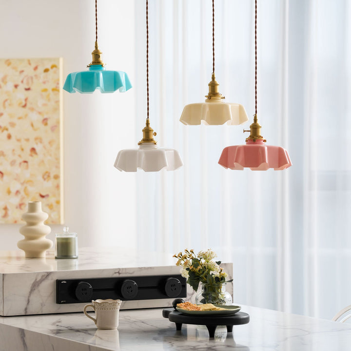 Fransk Blomma Pendellampa