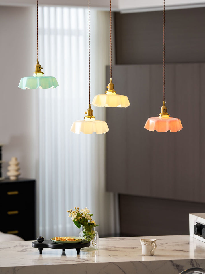 Fransk Blomma Pendellampa