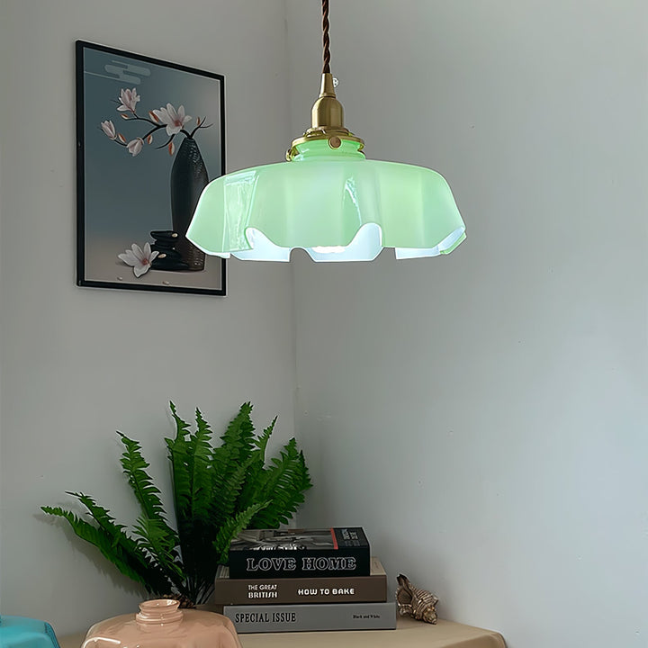Fransk Blomma Pendellampa