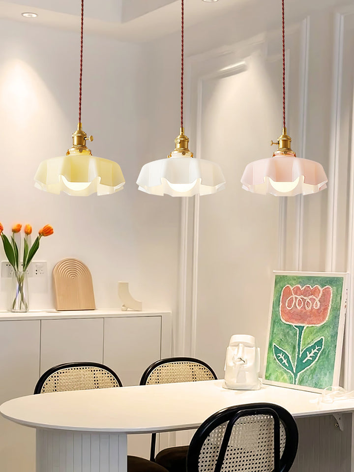 Fransk Blomma Pendellampa