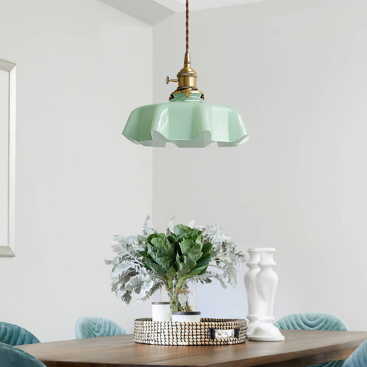 Fransk Blomma Pendellampa