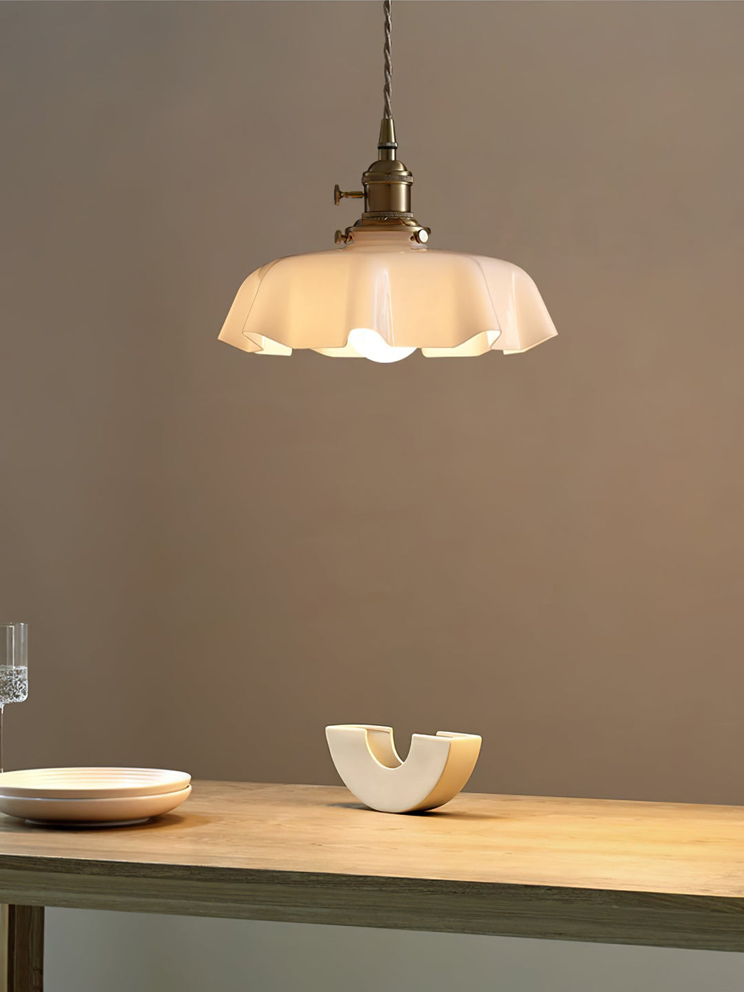Fransk Blomma Pendellampa