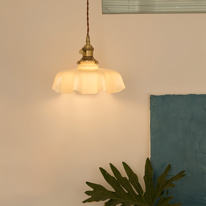 Fransk Blomma Pendellampa