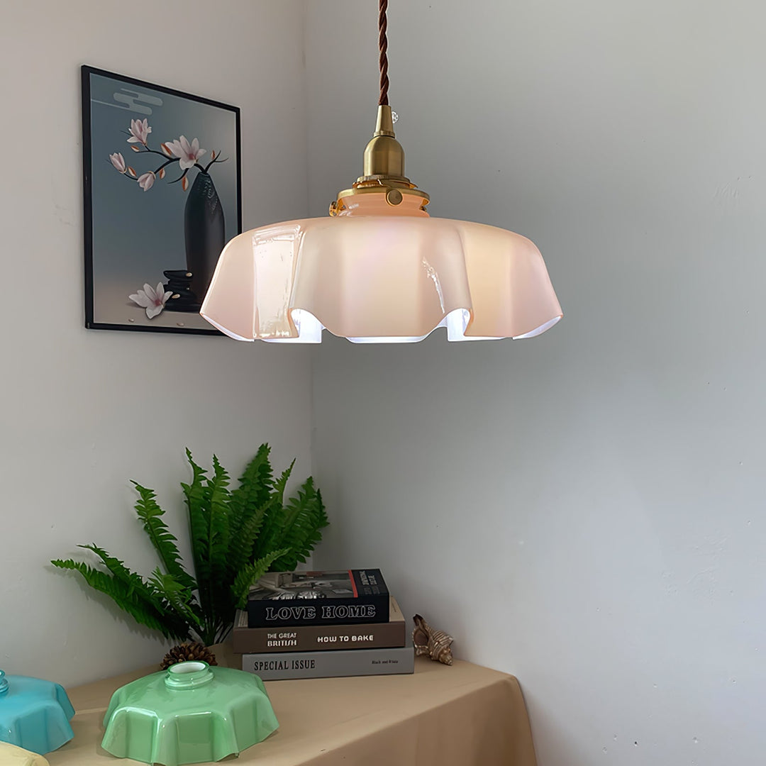 Fransk Blomma Pendellampa