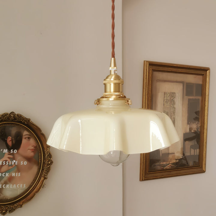 Fransk Blomma Pendellampa