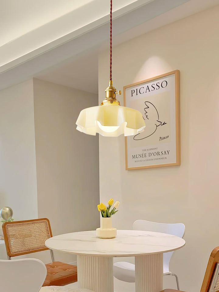 Fransk Blomma Pendellampa