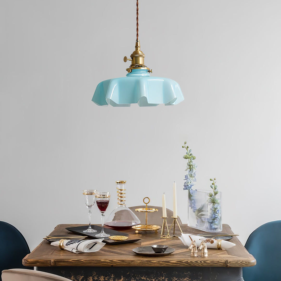 Fransk Blomma Pendellampa