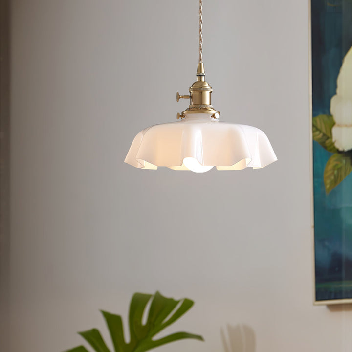 Fransk Blomma Pendellampa
